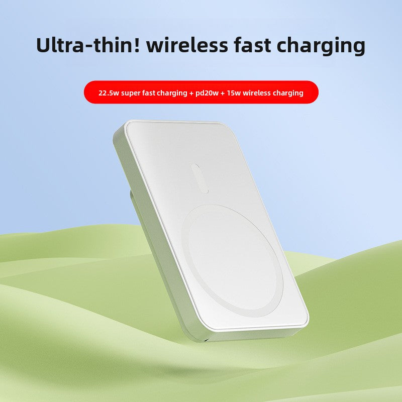 Tik Cross-Border Magsafe Magnetic Wireless Fast Charging Power Bank 10000 Mah Ultra-Thin Mobile Power Supply Wholesale