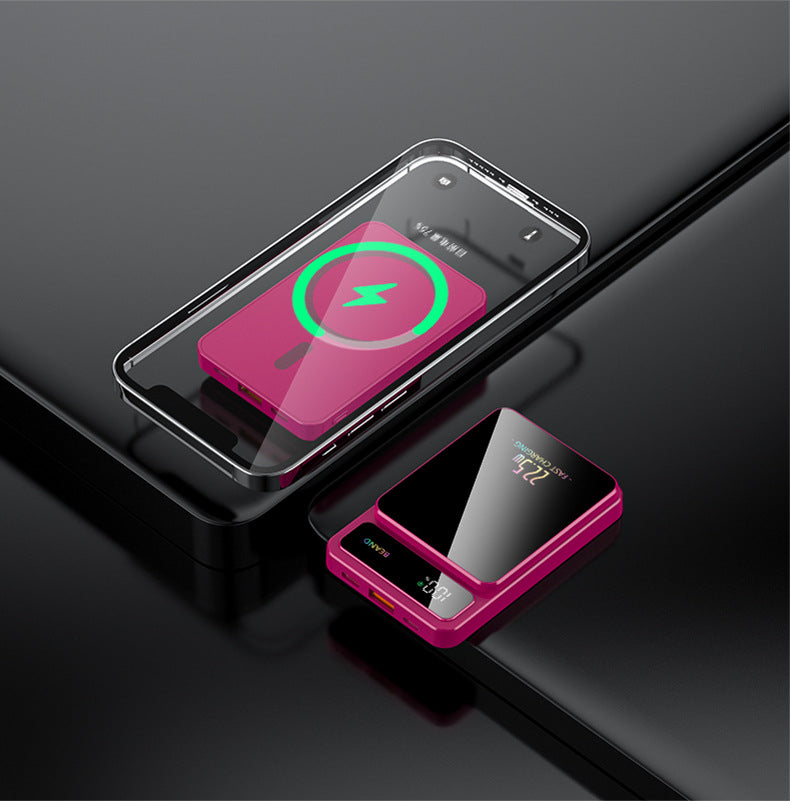 Tik Cross-Border Magsafe Magnetic Wireless Fast Charging Power Bank 10000 Mah Ultra-Thin Mobile Power Supply Wholesale
