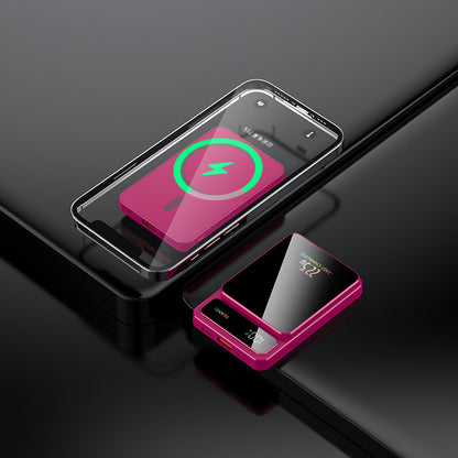 Tik Cross-Border Magsafe Magnetic Wireless Fast Charging Power Bank 10000 Mah Ultra-Thin Mobile Power Supply Wholesale