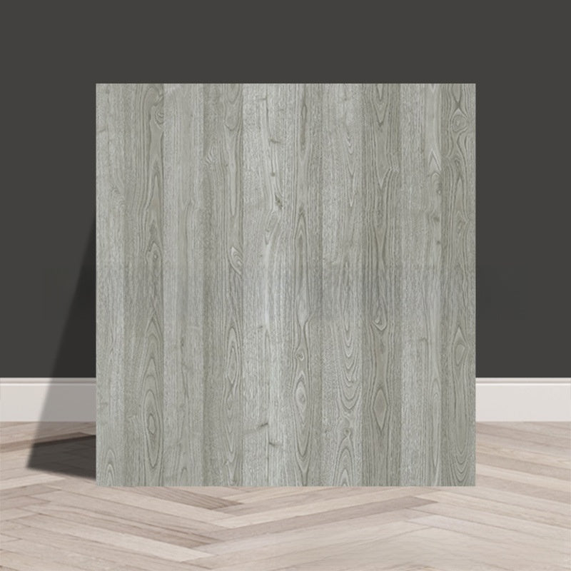 Tile stickers are pasted on the imitation marble wall