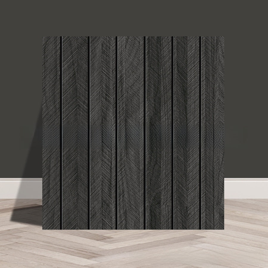 Tile stickers are pasted on the imitation marble wall