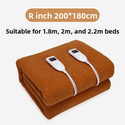 Timed temperature-controlled electric blanket
