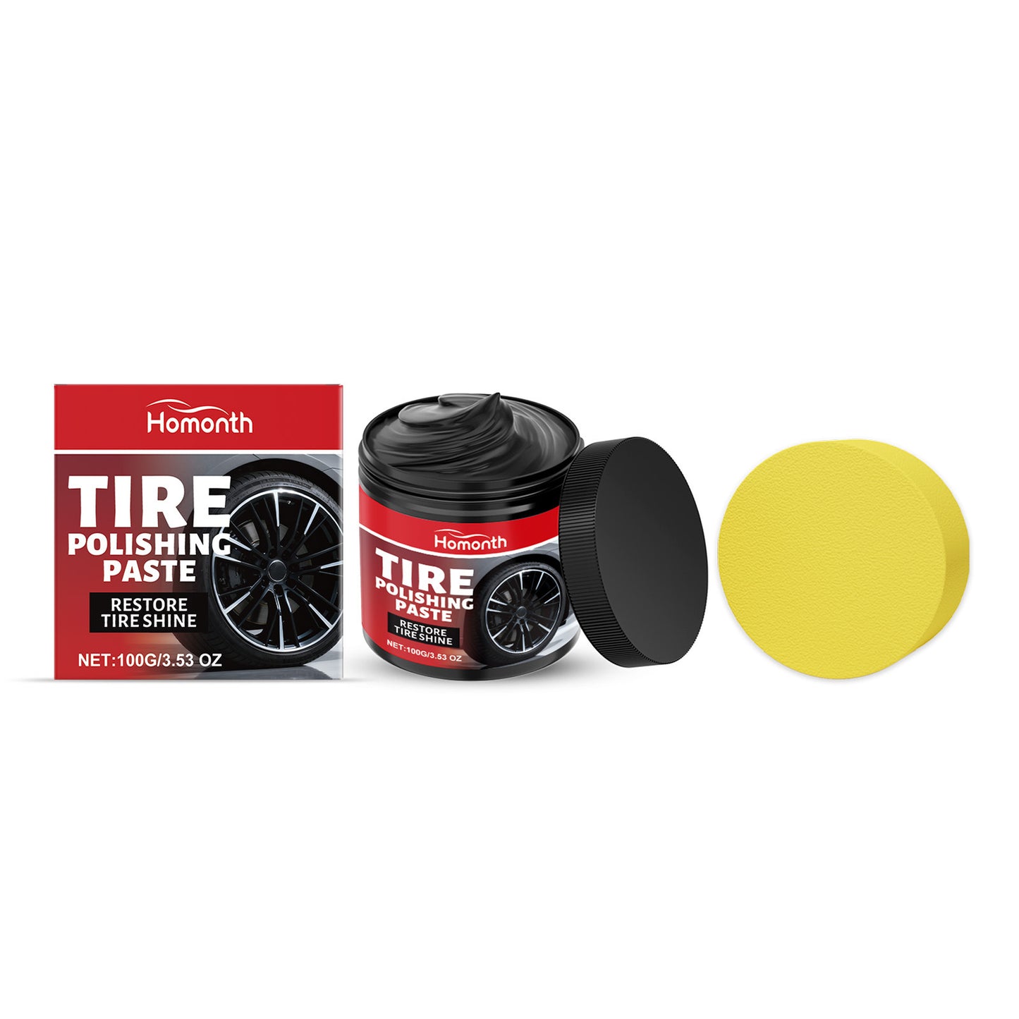 Tire polishing cream
