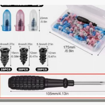 Tire Repair Nail Kit with Screwdrivers