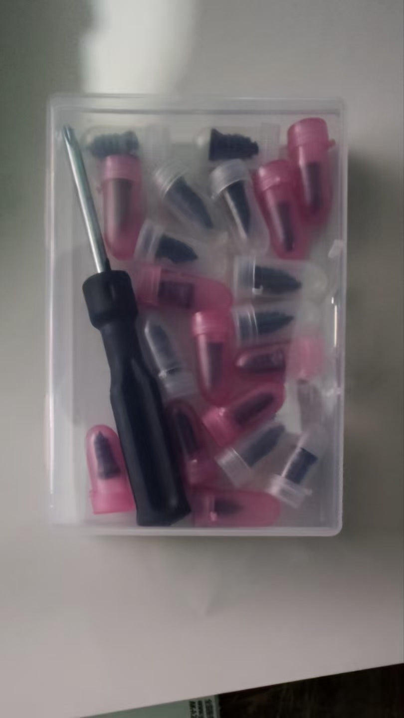 Tire Repair Nail Kit with Screwdrivers