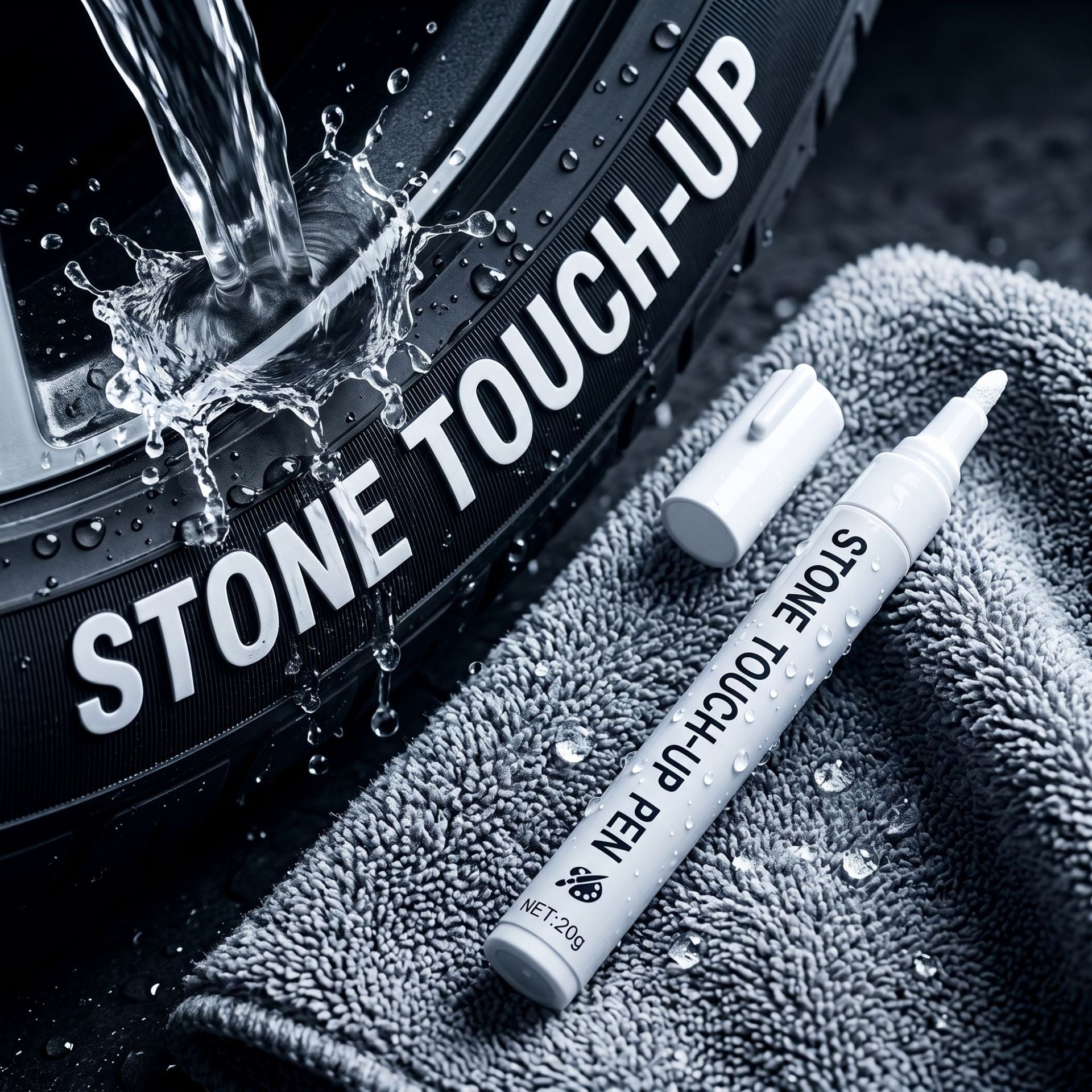Tire Touch-Up Pen, Tire Coloring PenWaterproof Non-Fading, Large Capacity