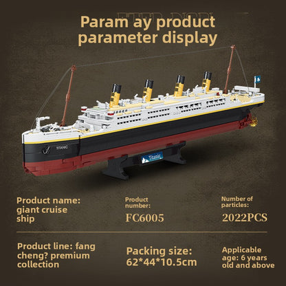 Titanic Cruise Ship Building Block Model