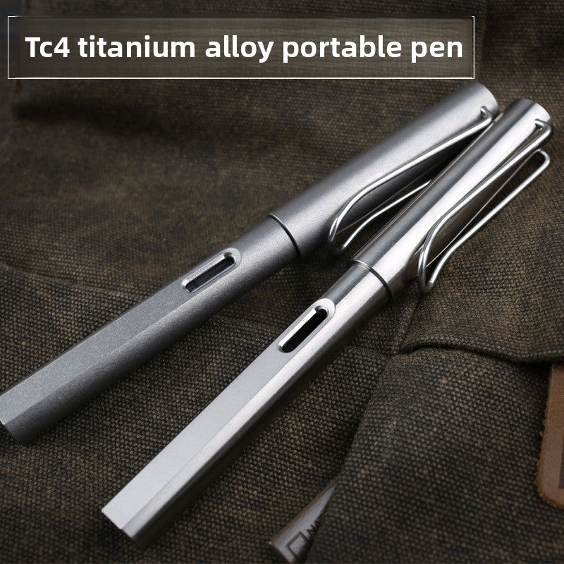Titanium Alloy Engravable Fountain Pen