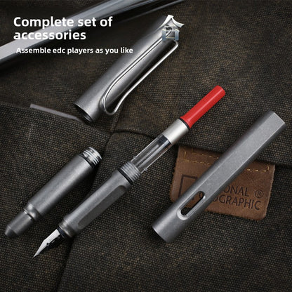 Titanium Alloy Engravable Fountain Pen