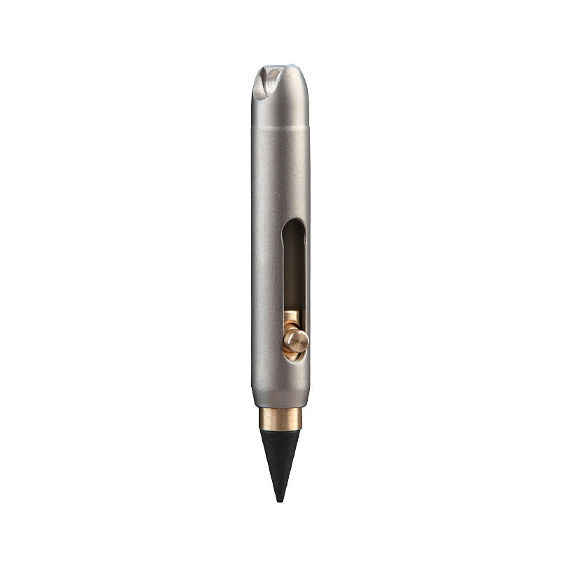 Titanium Alloy Mini Keychain Pencil with Erasable Refills