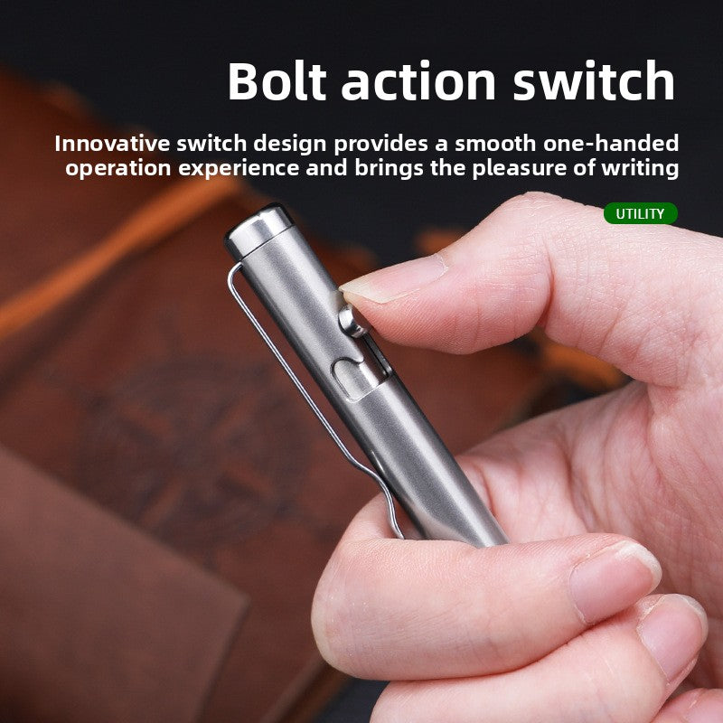 Titanium Alloy Tactical Pen with Refill