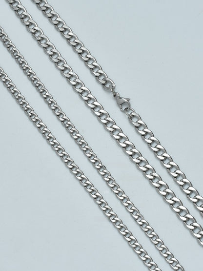 Titanium and steel necklace