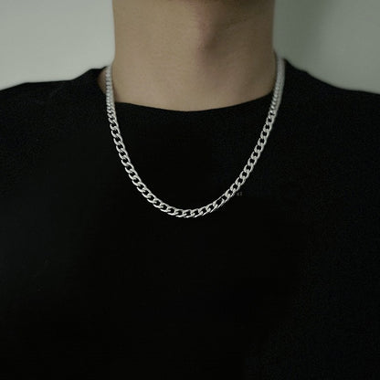 Titanium and steel necklace