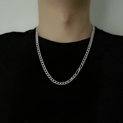 Titanium and steel necklace