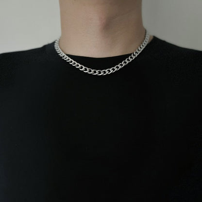 Titanium and steel necklace