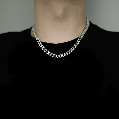 Titanium and steel necklace