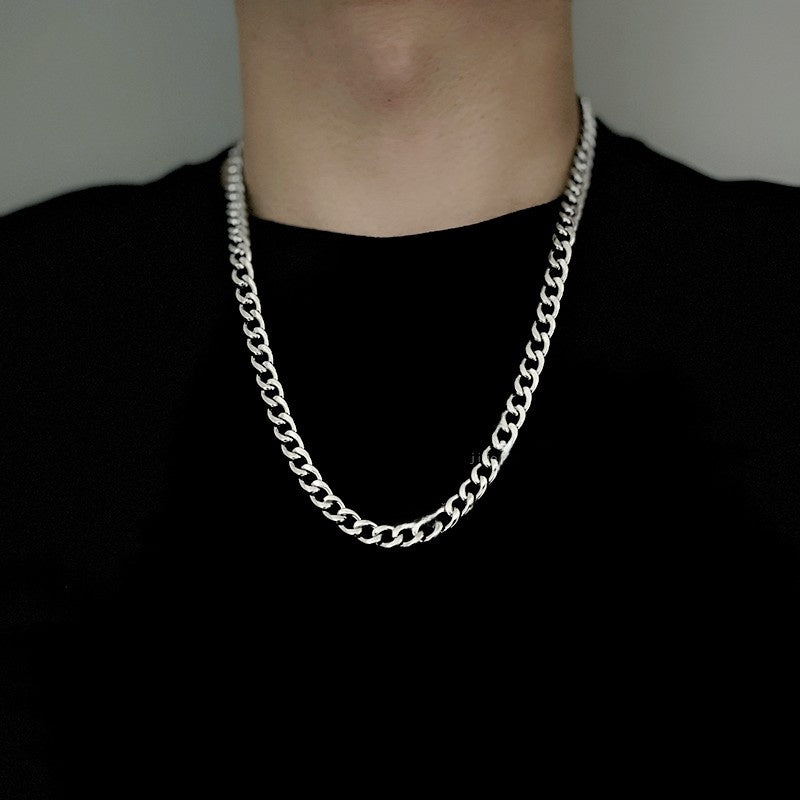 Titanium and steel necklace