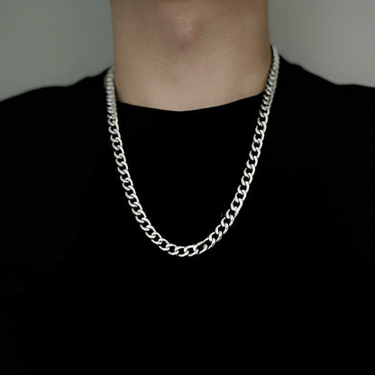 Titanium and steel necklace