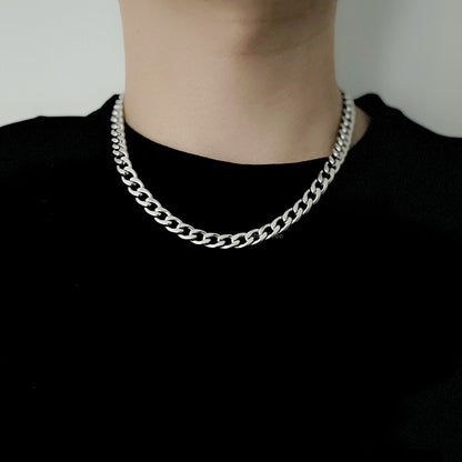 Titanium and steel necklace