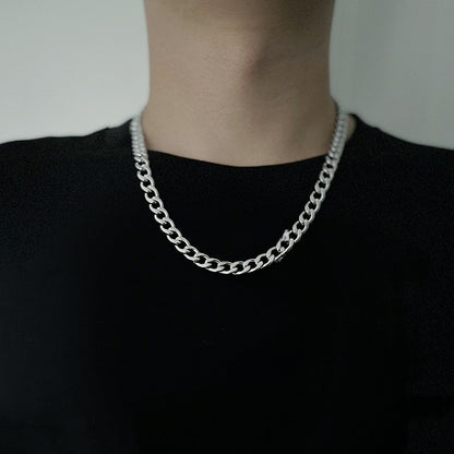 Titanium and steel necklace