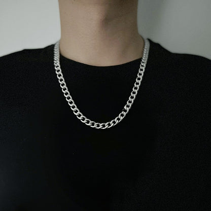 Titanium and steel necklace