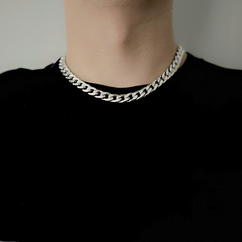 Titanium and steel necklace