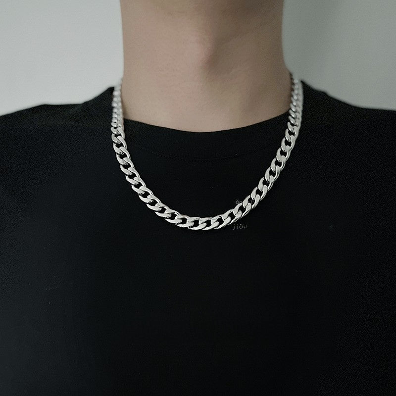 Titanium and steel necklace