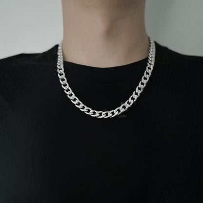 Titanium and steel necklace