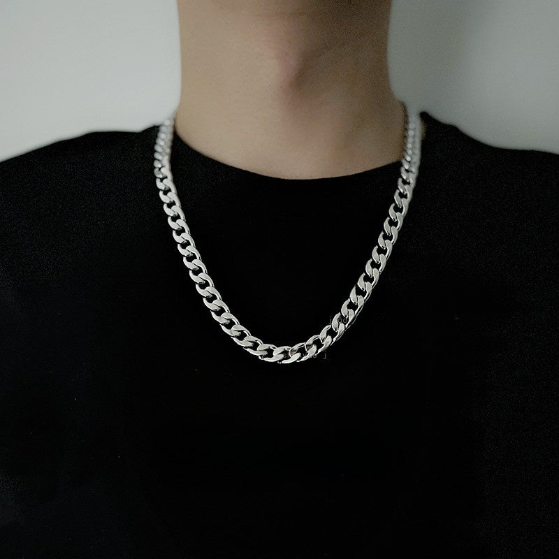 Titanium and steel necklace