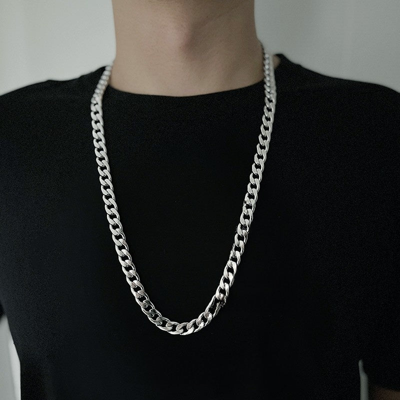 Titanium and steel necklace