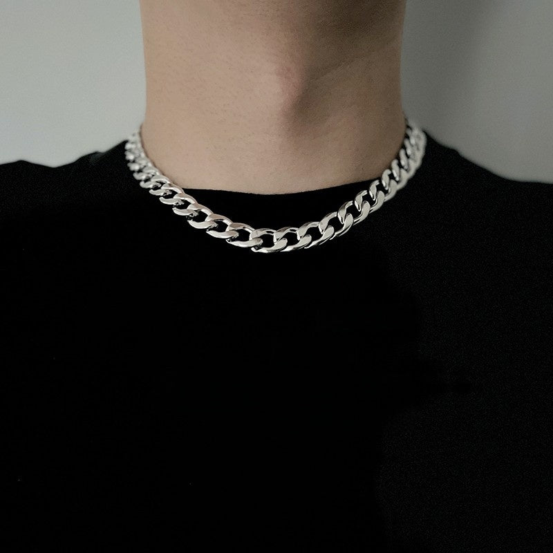 Titanium and steel necklace