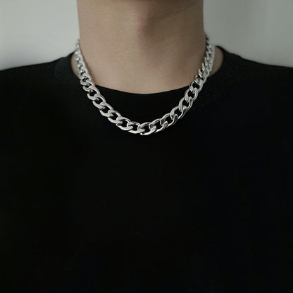 Titanium and steel necklace