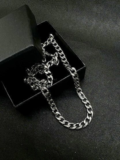 Titanium and steel necklace