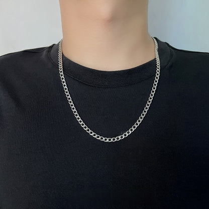 Titanium and steel necklace
