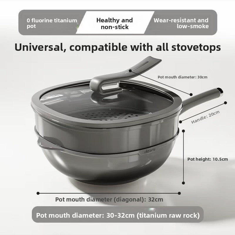 Titanium Ceramic Non-Stick Frying Pan