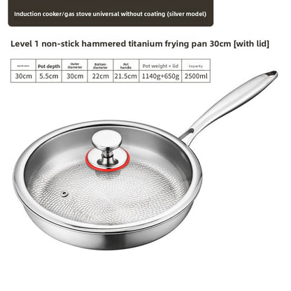 Titanium frying pan