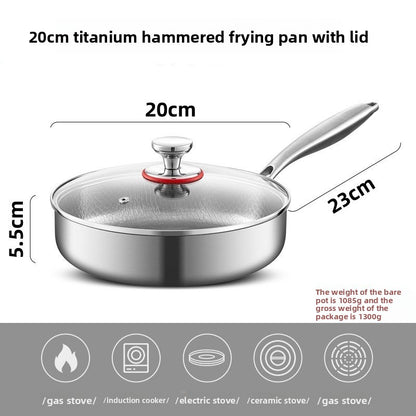 Titanium frying pan