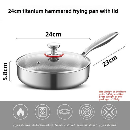 Titanium frying pan