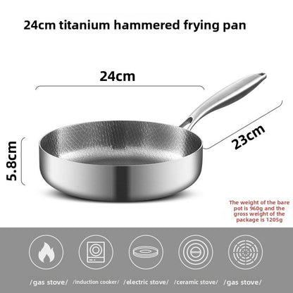Titanium frying pan