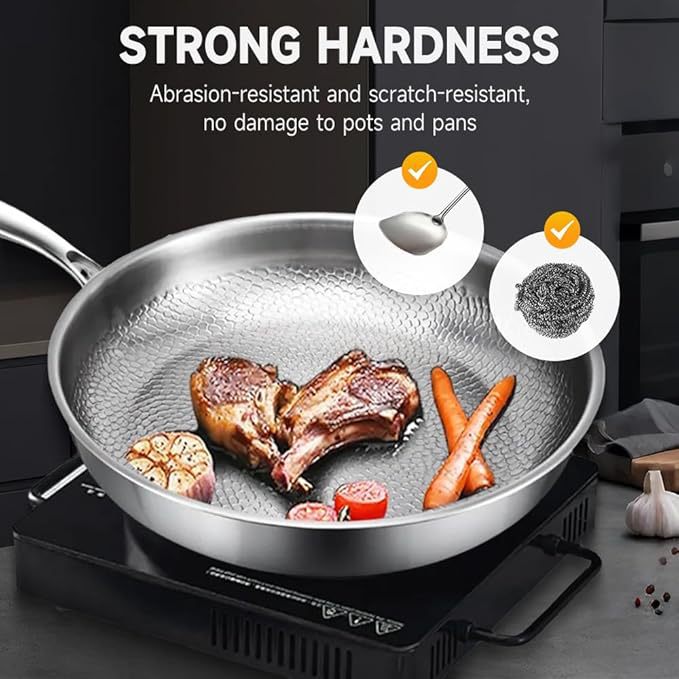 Titanium frying pan