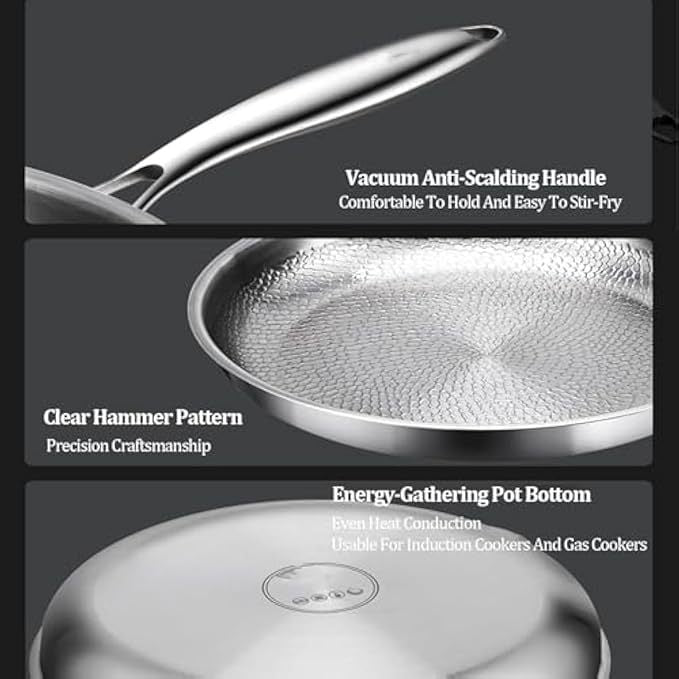 Titanium frying pan