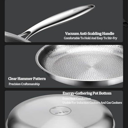 Titanium frying pan