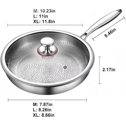 Titanium frying pan
