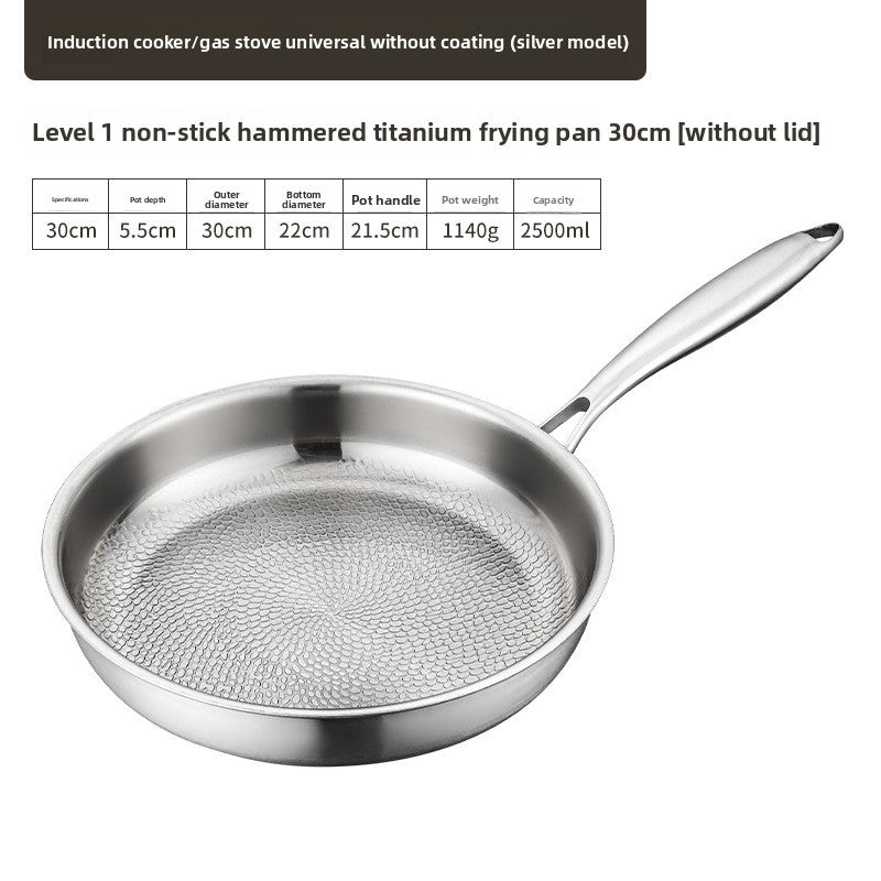 Titanium frying pan