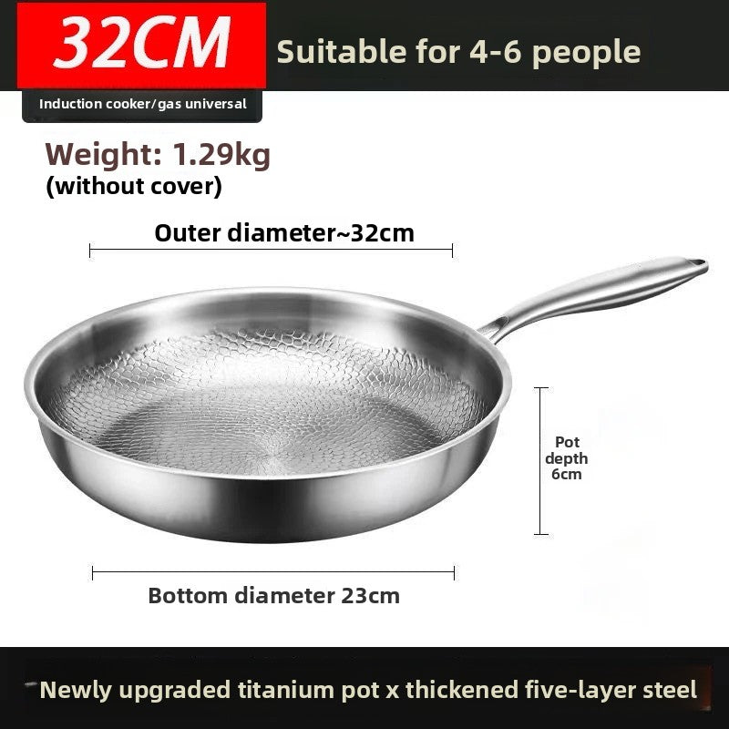 Titanium Hammered Frying Pan