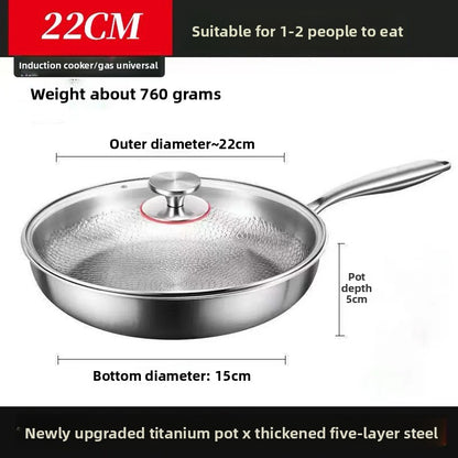 Titanium Hammered Frying Pan