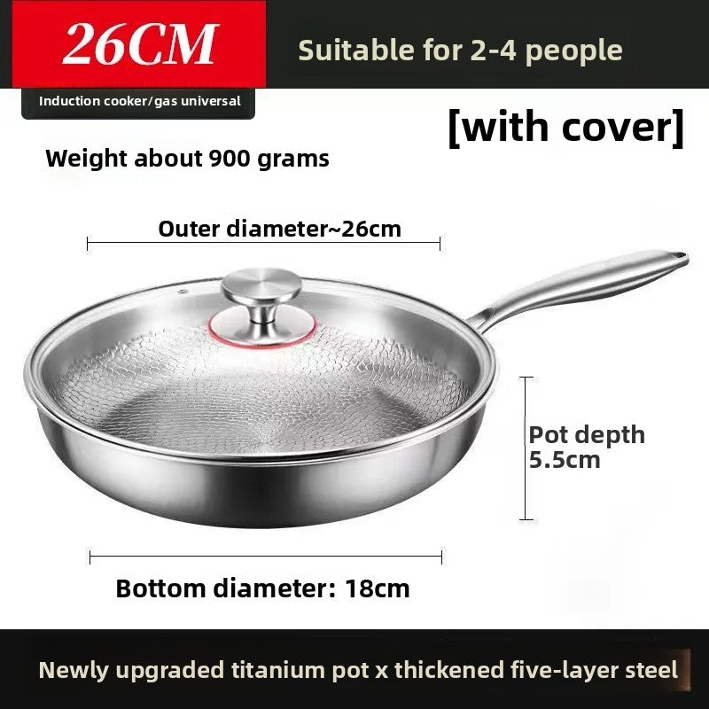 Titanium Hammered Frying Pan