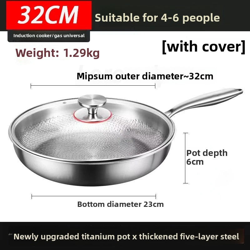 Titanium Hammered Frying Pan