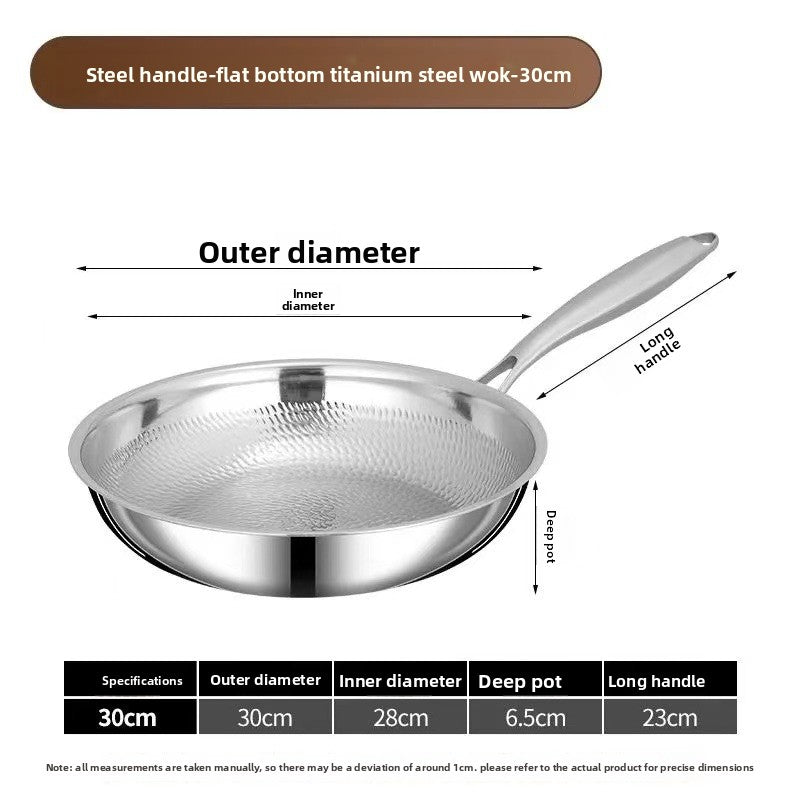 Titanium Hammered Frying Pan