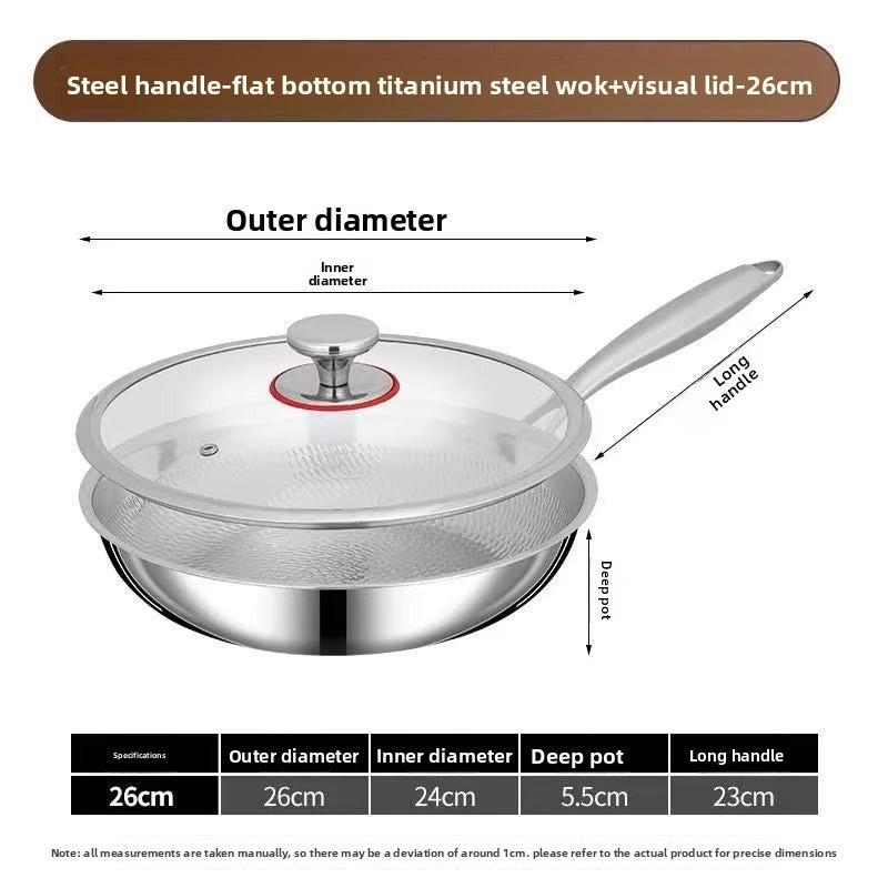 Titanium Hammered Frying Pan